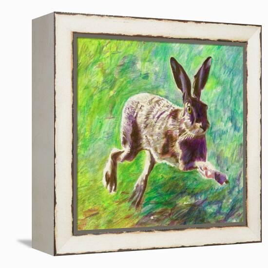 Joyful Hare, 2011-Helen White-Framed Premier Image Canvas