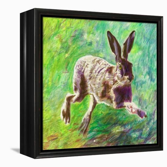 Joyful Hare, 2011-Helen White-Framed Premier Image Canvas