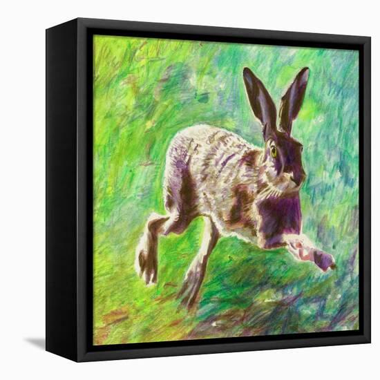 Joyful Hare, 2011-Helen White-Framed Premier Image Canvas