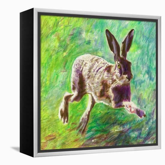 Joyful Hare, 2011-Helen White-Framed Premier Image Canvas