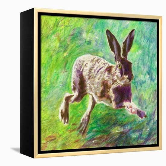 Joyful Hare, 2011-Helen White-Framed Premier Image Canvas