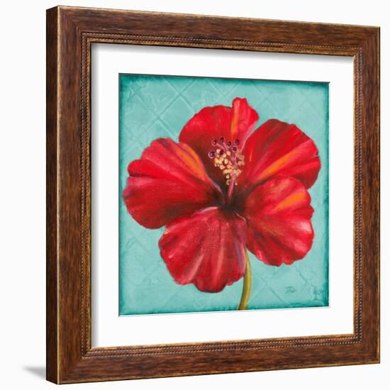 Joyful Hibiscus-Patricia Pinto-Framed Art Print