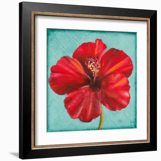 Joyful Hibiscus-Patricia Pinto-Framed Art Print