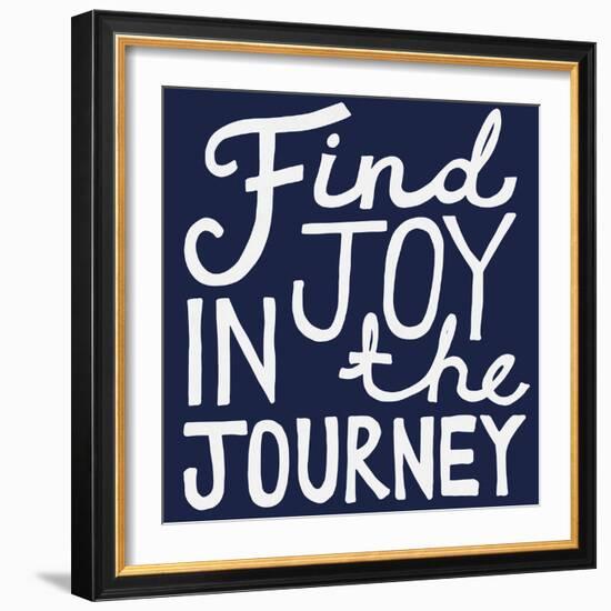 Joyful Journey - Navy-Joni Whyte-Framed Giclee Print