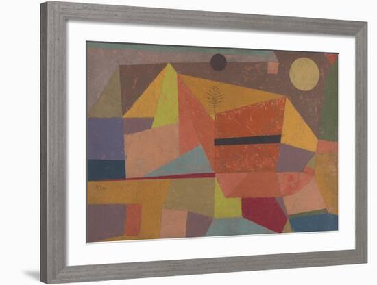 Joyful Mountain Landscape-Paul Klee-Framed Premium Giclee Print