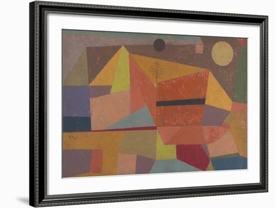 Joyful Mountain Landscape-Paul Klee-Framed Premium Giclee Print