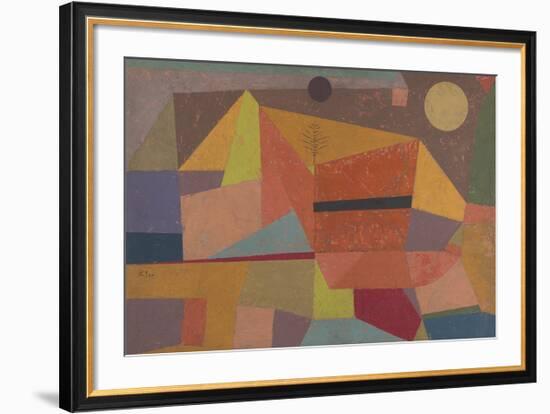 Joyful Mountain Landscape-Paul Klee-Framed Premium Giclee Print