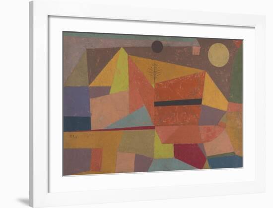 Joyful Mountain Landscape-Paul Klee-Framed Premium Giclee Print