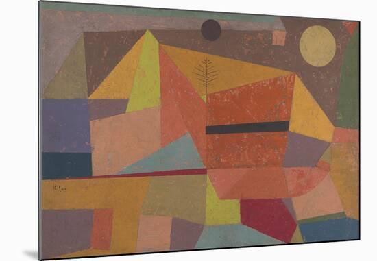 Joyful Mountain Landscape-Paul Klee-Mounted Premium Giclee Print