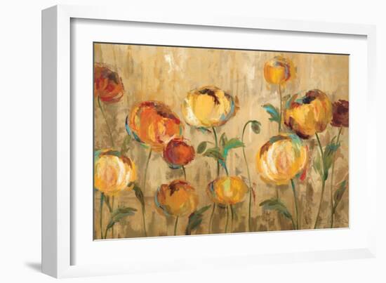 Joyful Ranunculi-Silvia Vassileva-Framed Art Print