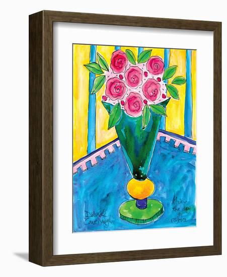 Joyful Rose Bouquet-Deborah Cavenaugh-Framed Art Print