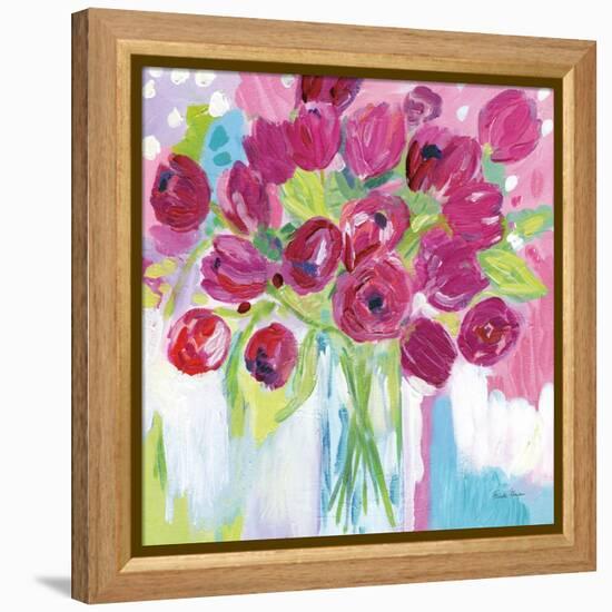 Joyful Tulips-Farida Zaman-Framed Stretched Canvas