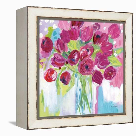 Joyful Tulips-Farida Zaman-Framed Stretched Canvas