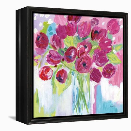 Joyful Tulips-Farida Zaman-Framed Stretched Canvas