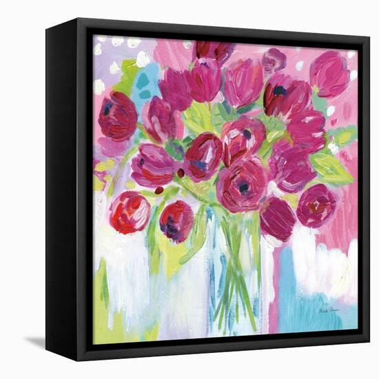 Joyful Tulips-Farida Zaman-Framed Stretched Canvas