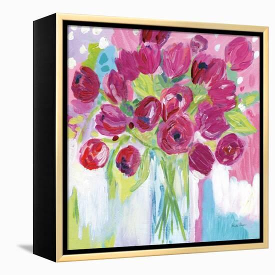 Joyful Tulips-Farida Zaman-Framed Stretched Canvas