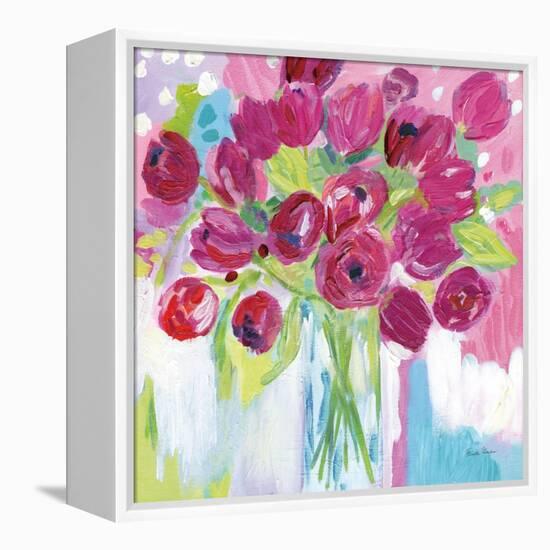 Joyful Tulips-Farida Zaman-Framed Stretched Canvas