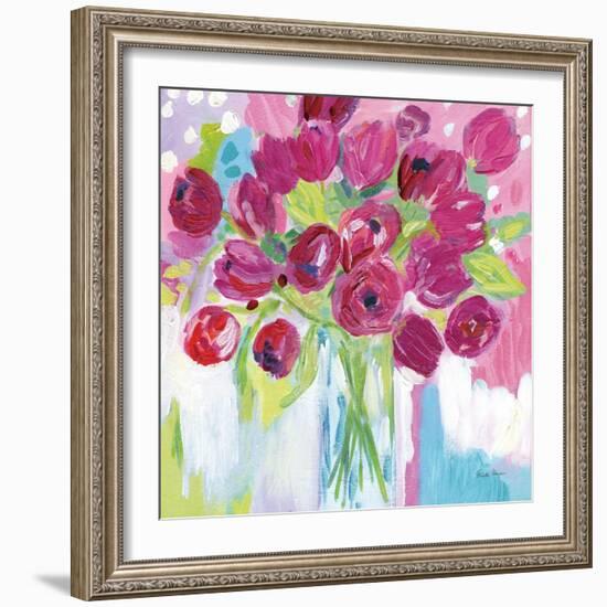 Joyful Tulips-Farida Zaman-Framed Premium Giclee Print