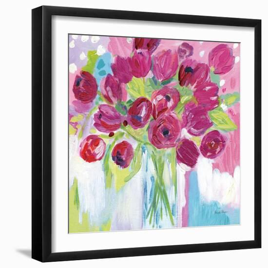 Joyful Tulips-Farida Zaman-Framed Premium Giclee Print