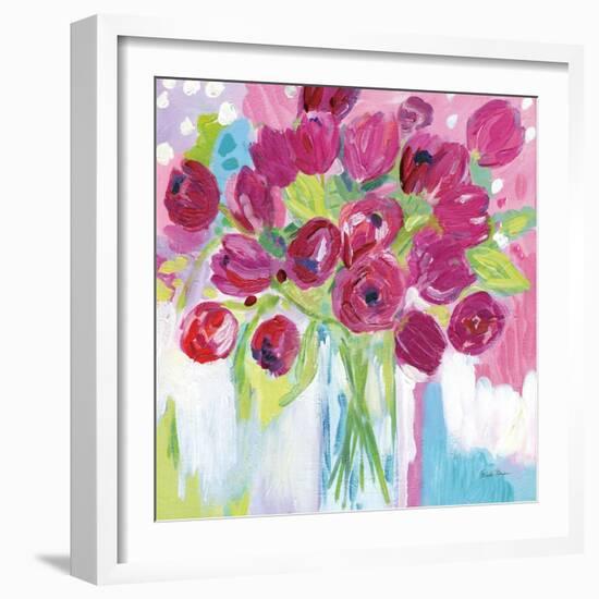 Joyful Tulips-Farida Zaman-Framed Premium Giclee Print