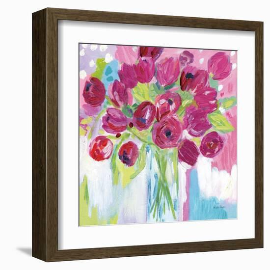 Joyful Tulips-Farida Zaman-Framed Art Print