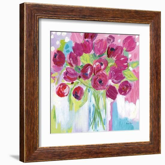 Joyful Tulips-Farida Zaman-Framed Art Print