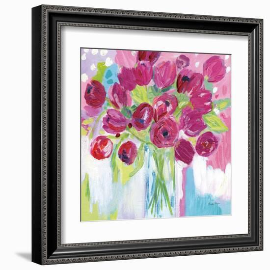 Joyful Tulips-Farida Zaman-Framed Art Print