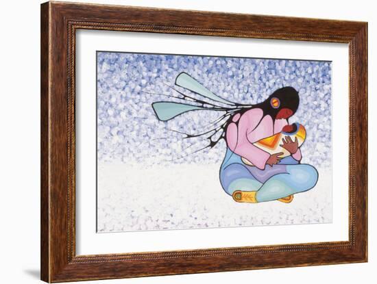 Joyous Motherhood-Cecil Youngfox-Framed Art Print