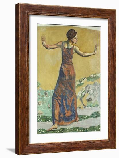 Joyous Woman, 1911-Ferdinand Hodler-Framed Giclee Print