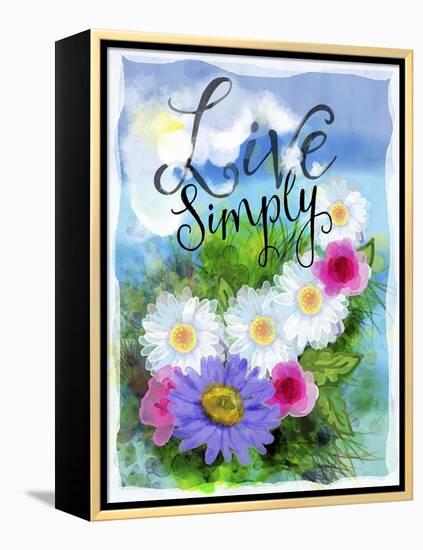 Joys of Life 4-Asmaa’ Murad-Framed Premier Image Canvas