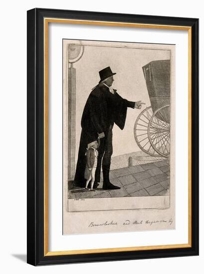 Jozef Boruwlaski, a Dwarf, and Neil Fergusson, 1802-John Kay-Framed Giclee Print