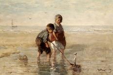 Children Playing by the Seaside-Jozef Israels-Giclee Print
