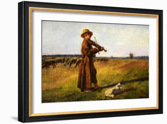 Jozef Marian Chelmonski (1849-1914), Herdsman, 1897-Joseph Chelmonski-Framed Giclee Print