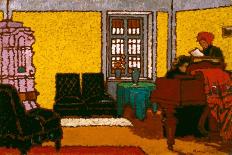 Interior, 1909 (Oil on Cardboard)-Jozsef Rippl-Ronai-Giclee Print