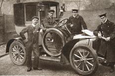 First taxi-cab in Liverpool, Merseyside, 1906-JP Wood-Framed Premier Image Canvas