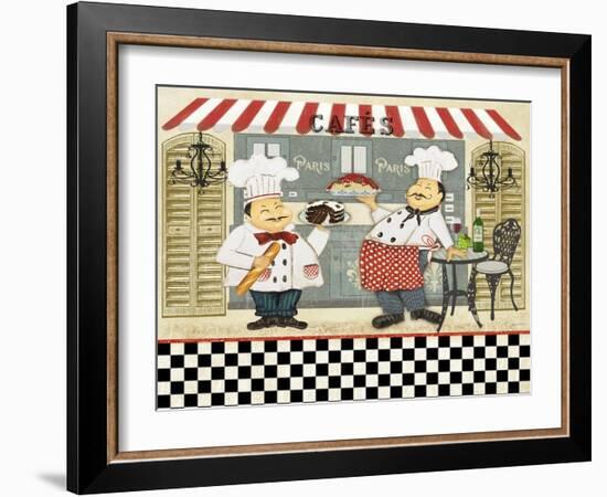 JP2279-French Cafe Chefs-Jean Plout-Framed Giclee Print