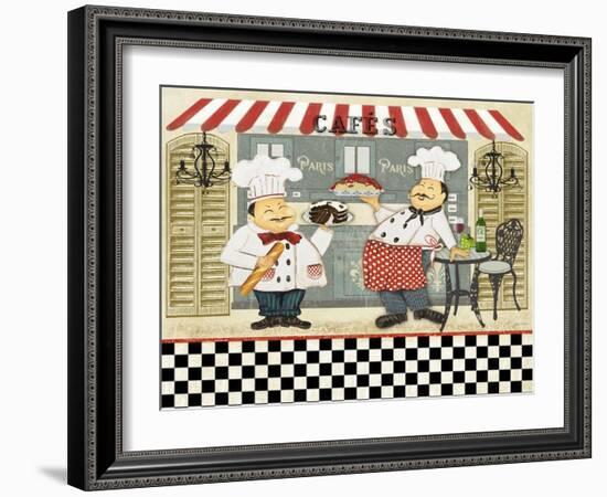 JP2279-French Cafe Chefs-Jean Plout-Framed Giclee Print