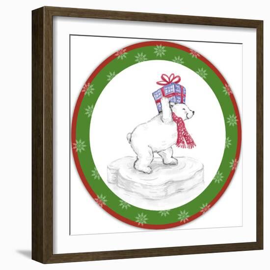 JP3655-Christmas Bear-Jean Plout-Framed Giclee Print