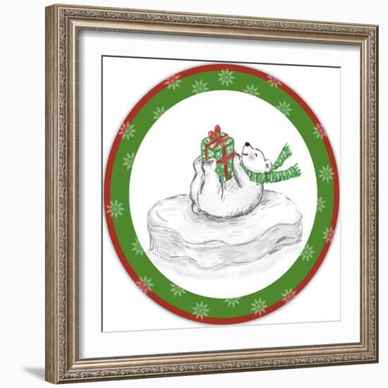 JP3656-Christmas Bear-Jean Plout-Framed Giclee Print