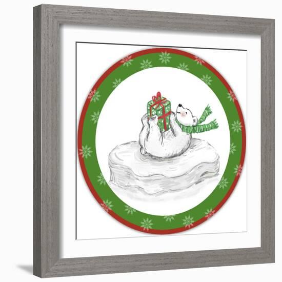 JP3656-Christmas Bear-Jean Plout-Framed Giclee Print