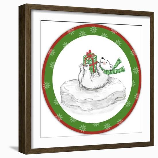 JP3656-Christmas Bear-Jean Plout-Framed Giclee Print