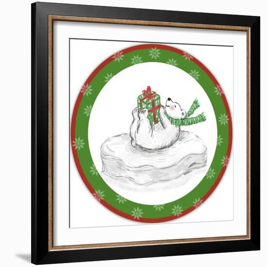 JP3656-Christmas Bear-Jean Plout-Framed Giclee Print