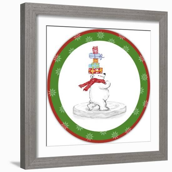 JP3657-Christmas Bear-Jean Plout-Framed Giclee Print