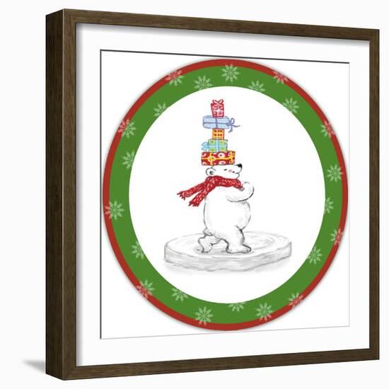 JP3657-Christmas Bear-Jean Plout-Framed Giclee Print