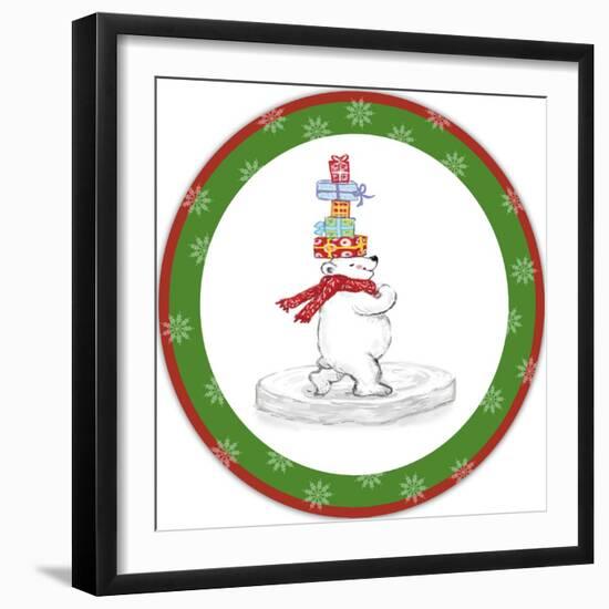 JP3657-Christmas Bear-Jean Plout-Framed Giclee Print