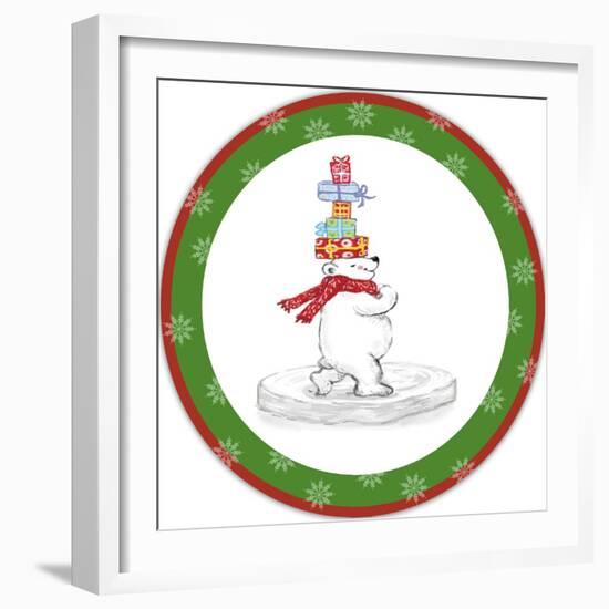 JP3657-Christmas Bear-Jean Plout-Framed Giclee Print