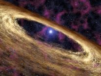 Planetary Disc Around a Pulsar, Artwork-Jpl-caltech-Photographic Print