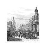 Collins Street Looking East, Melbourne, Victoria, Australia, 1886-JR Ashton-Framed Premier Image Canvas