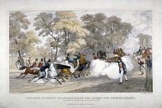 Assassination Attempt Against Queen Victoria, Constitution Hill, Westminster, London, 1840-JR Jobbins-Framed Premier Image Canvas