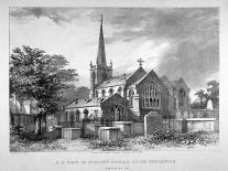 South-East View of St Mary's Church, Stoke Newington, London, 1842-JR Jobbins-Framed Giclee Print